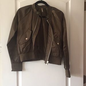 Free people olive bomber